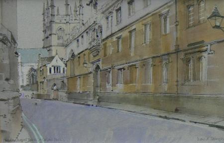 Merton Chapel Tower and Corpus Christi, Oxford