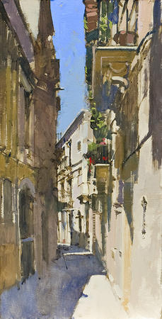 Balcony shadows, Siracusa