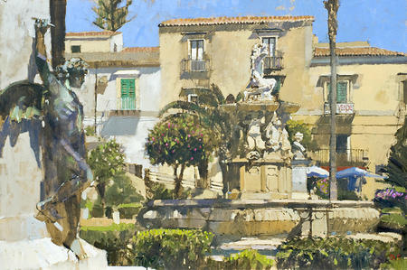 Winged Bronze, Il Giardino de Barocco, Noto, Sicily