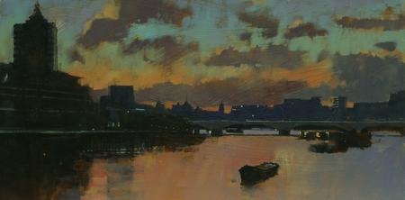 Evening clouds, View from Blackfriars Bridge
