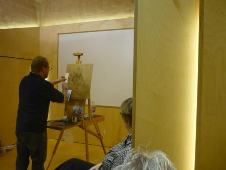 Starting the painting