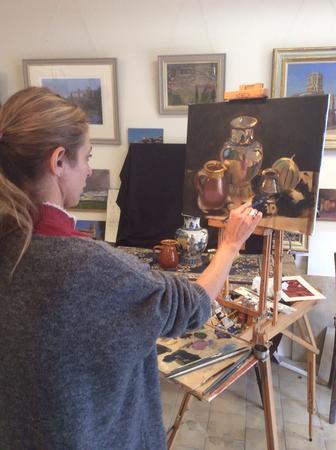 2015 Tanira working on still life