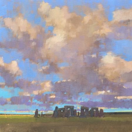 Stonehenge . Big Sky over Salisbury Plain