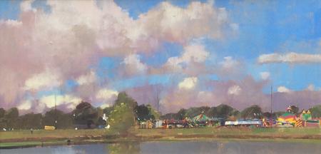 Funfair by the Pond . Wimbledon Village .