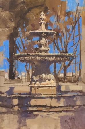 Fountain Miradouro de Sao Pedro, Lisbon