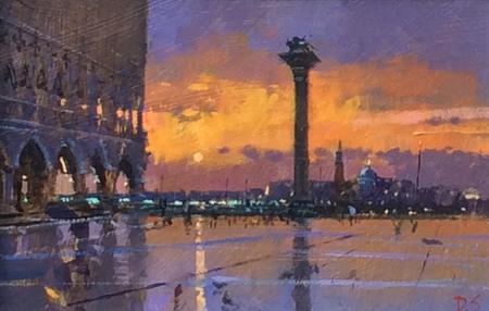 Sunset, The Piazetta, Venice