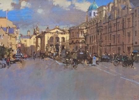 The Sheldonian Theatre and Exeter College, Oxford