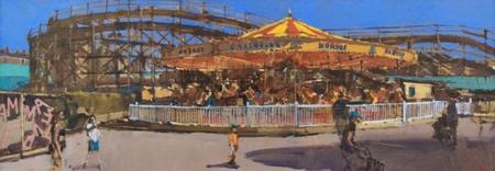 Golden Galloping Horses