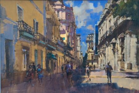 Obispo - View from Plaza De Armas, Havana