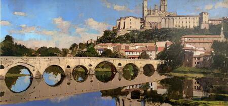The Old Bridge and Cathedral, Beziers