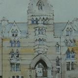 Meadow Building Portico, Christchurch College, Oxford