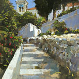 Steps to the Blue Church, Samos