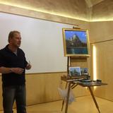 Completed painting in frame