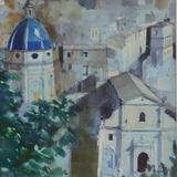 The Blue Dome. Ragusa Ibla