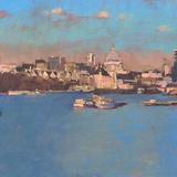 Low winter sun - View from the South Bank