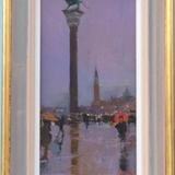 The Red Umbrella, Piazetta in the Rain