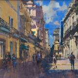 Obispo - View from Plaza De Armas, Havana