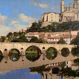 The Old Bridge and Cathedral, Beziers