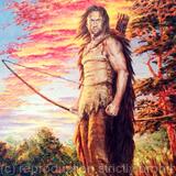 A breadwinner. A hunter. A warrior. Original painting by Irina Sumanenkova