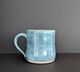 Dappled blue tea mug