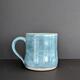 Dappled blue tea mug