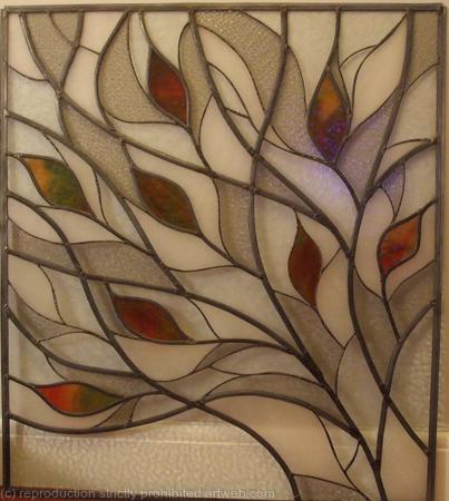 Stained glass window (for bathroom)