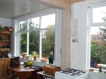 Kitchen - wall taken down