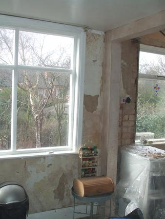 Dining room window before