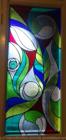 Tiffany Glass front door panel
