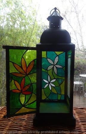 Tiffany Glass Lantern