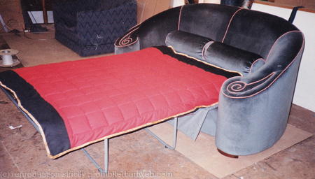 Sofa-bed with bed out