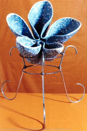 Large flower in stand