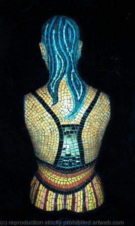 Mosaic mannequin - Back