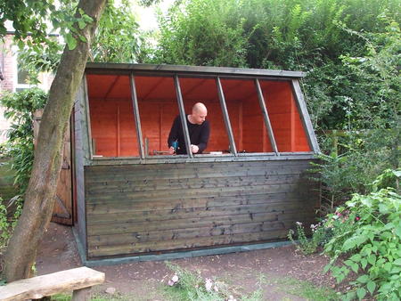 Shed building Aug 2012