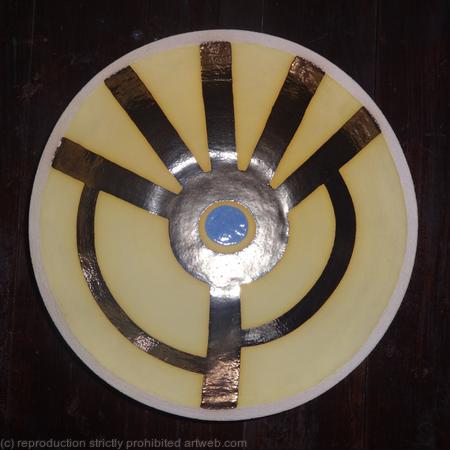 Large yellow 'Sun up' bowl