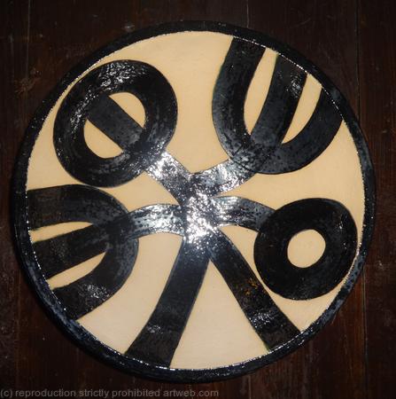 Medium natural 'Jazz hands and...' bowl