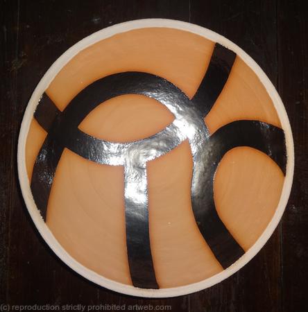 Medium terracotta 'Cat' bowl