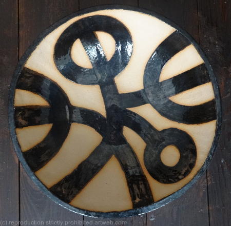 Large natural 'Jazz hands and...' bowl