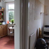 Kitchen BEFORE - with wall still in place