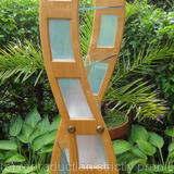 Sycamore & glass display stand