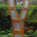 Sycamore & glass display stand