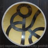 Large yellow 'Waving' bowl