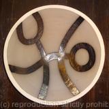 Large brown 'Dancing' dish