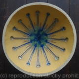 Large yellow 'Sunburst' bowl