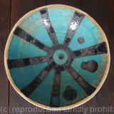 Medium turquoise 'Sun' bowl