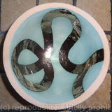 Small turquoise 'Sprouting' bowl