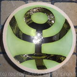 Small green 'Hello' bowl