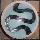 Small turquoise 'river' bowl