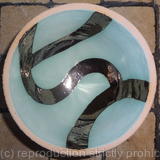 Small turquoise 'limbo' bowl