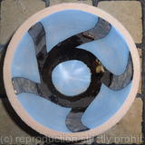 Small blue 'flower' bowl